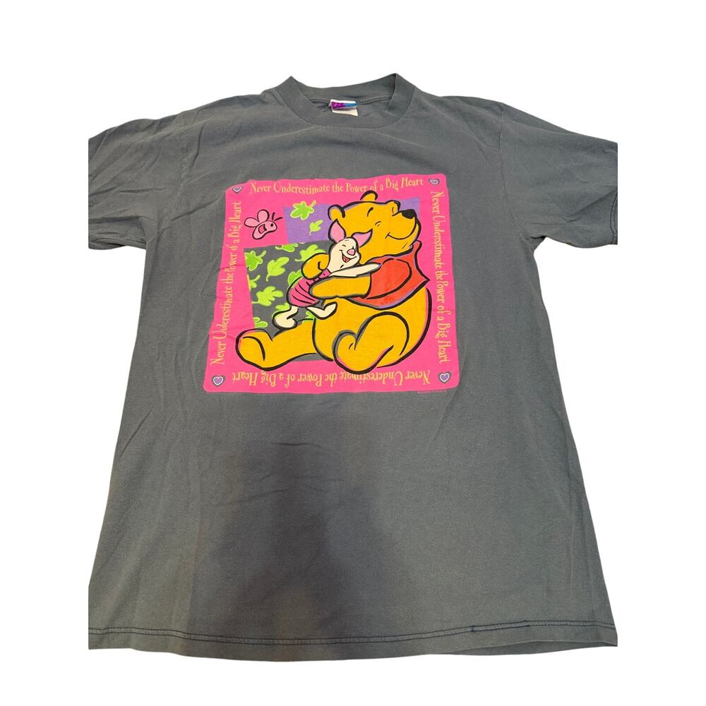 Pooh Brand Disney Winnie the Pooh Hugging Piglet Big Heart Graphic Tee Large
